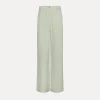New forte_forte pantaloni 5 tasche donna fil à fil aloe