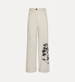 Hot forte_forte pantaloni cotone 5 tasche dune