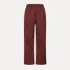 Online forte_forte pantaloni donna con elastico in vita cacao