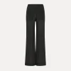 Clearance forte_forte pantaloni flared in satin noir