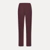 Online forte_forte pantaloni flared in viscosa fiammata black orchid