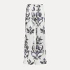 Hot forte_forte pantaloni flared raso “the secret lily” orchidea