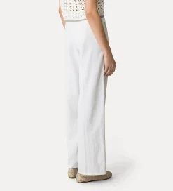New forte_forte pantaloni straight giglio
