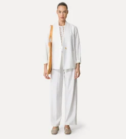 New forte_forte pantaloni straight giglio
