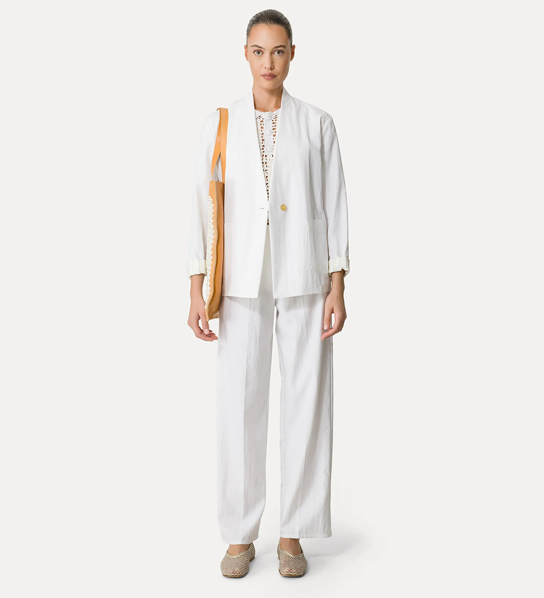 New forte_forte pantaloni straight giglio