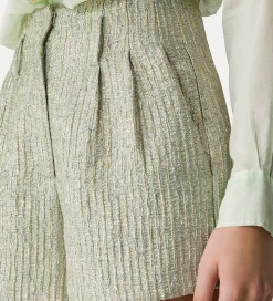 Hot forte_forte shorts in jacquard lurex twinkle