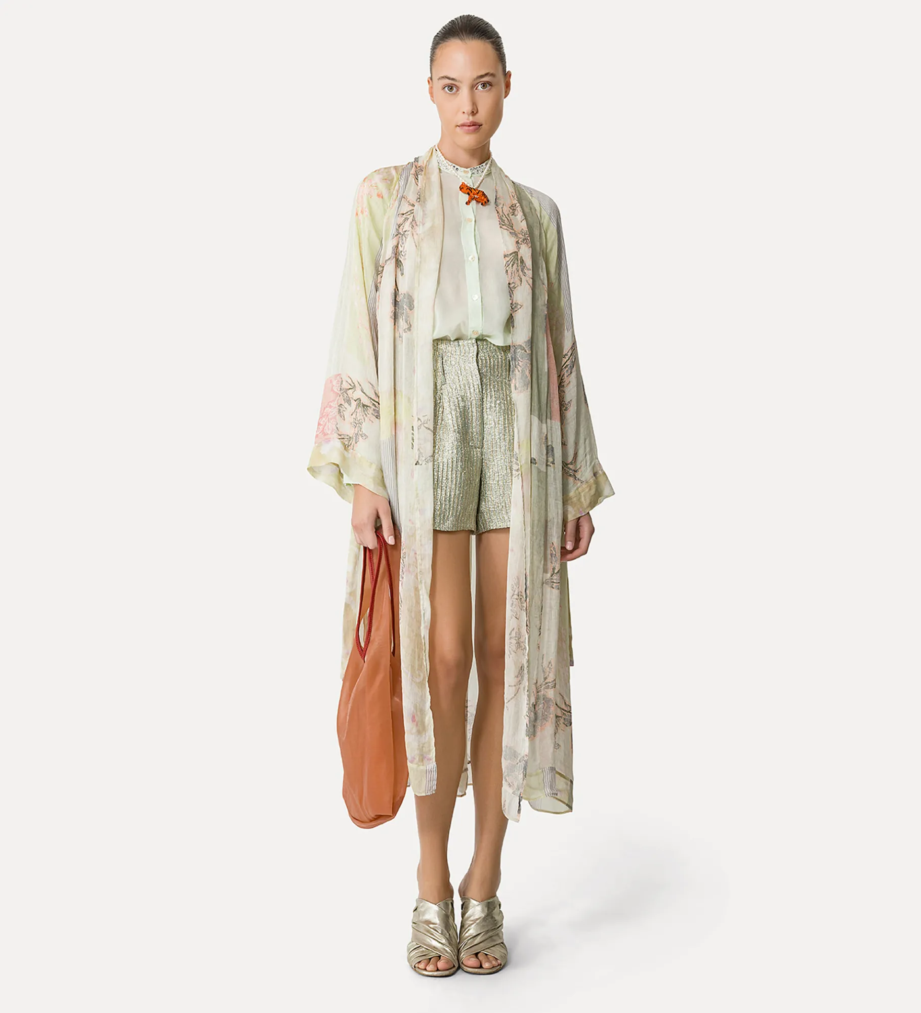 Hot forte_forte shorts in jacquard lurex twinkle