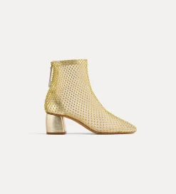 New forte_forte stivaletti rete strass reflex