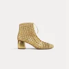 Clearance forte_forte stivaletto chic intrecciato a mano warm gold