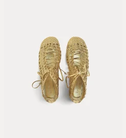 Clearance forte_forte stivaletto chic intrecciato a mano warm gold