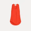 Clearance forte_forte top in seta habotai papavero