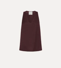 Clearance forte_forte top in viscosa fiammata black orchid