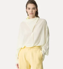Online forte_forte top incrociato al collo daffodil