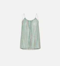 Outlet forte_forte top lurex acqua